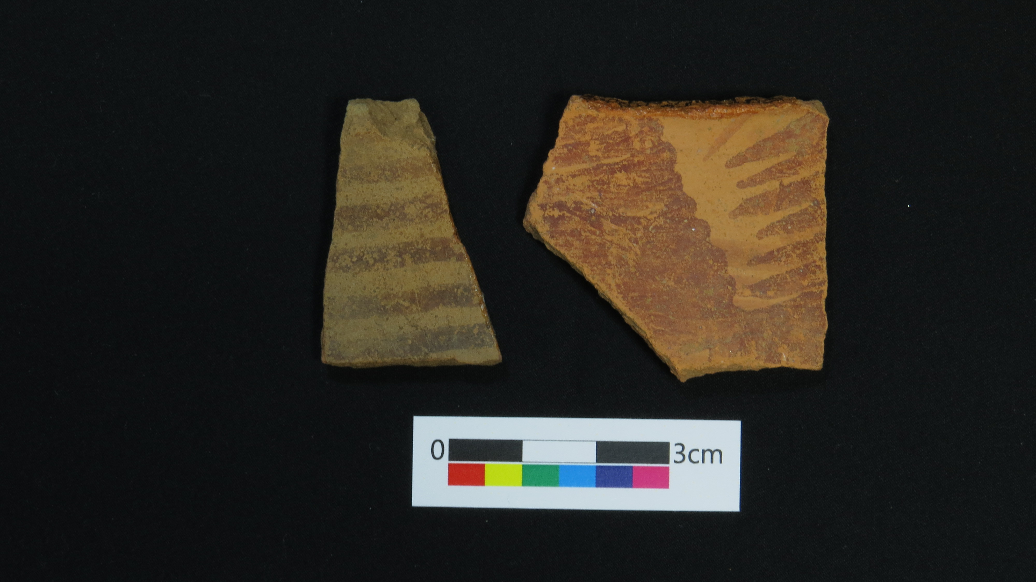 鳳鼻頭遺址出土彩陶陶片